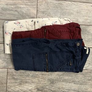 Joie skinny cargo jeans. 3 pair!